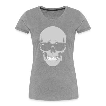 Sunglasses Skeleton Noir - Women's Premium Organic T-Shirt - navy - Front - Mia (176cm)