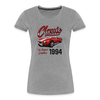 Je ne suis pas vieux Je suis une voiture classique vintage née en 1994 - T-shirt bio Premium Femme - bleu marine - Devant - Mia (176cm)