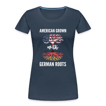 Germany - Women's Premium Organic T-Shirt - navy - Front - Mia (176cm)