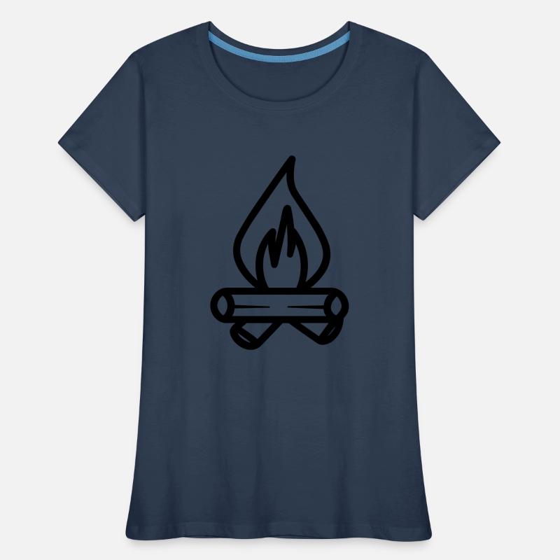 Feu de camp T-shirt bio Premium Femme