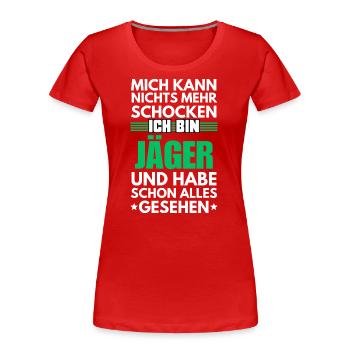 Non-Shockable Hunter - Women's Premium Organic T-Shirt - navy - Front - Mia (176cm)