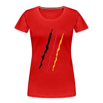 Germany - Women's Premium Organic T-Shirt - navy - Front - Mia (176cm)
