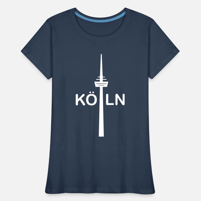 Fernsehturm das Wahrzeichen von Köln Frauen Premium Bio T-Shirt