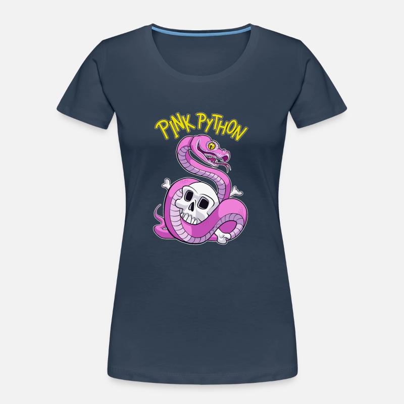 Pink Python - T-shirt bio Premium Femme - bleu marine