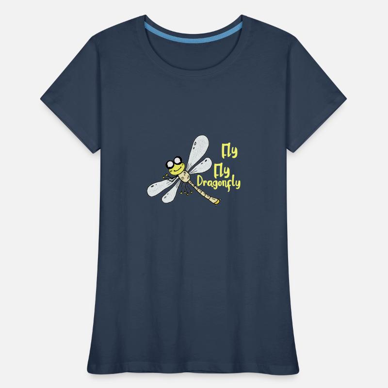Libellule Libelle Dragonfly Geschenk Geschenkidee Frauen Premium Bio T-Shirt