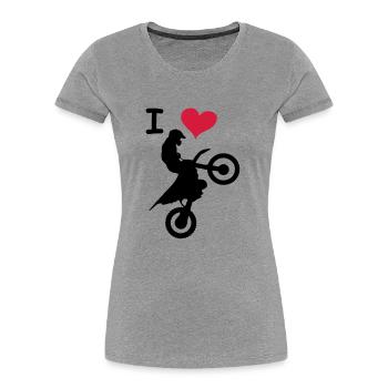 love jump - Frauen Premium Bio T-Shirt - Navy - Vorne - Mia (176cm)