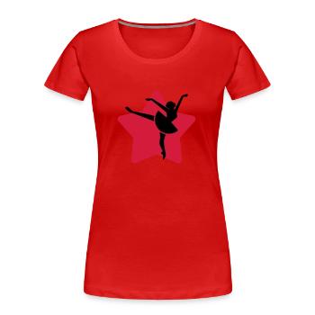 Tanz Musik Tänzer Ballett Oper - Frauen Premium Bio T-Shirt - Navy - Vorne - Mia (176cm)