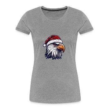 Eagle Head Christmas Christmas - Women's Premium Organic T-Shirt - navy - Front - Mia (176cm)