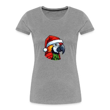 Parrot Christmas Animal Head - Women's Premium Organic T-Shirt - navy - Front - Mia (176cm)