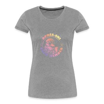 Duck Après Ski Team Saying Colorful - Women's Premium Organic T-Shirt - navy - Front - Mia (176cm)