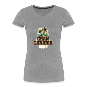 Gran Canaria 2024 Travel Holidays - Women's Premium Organic T-Shirt - navy - Front - Mia (176cm)