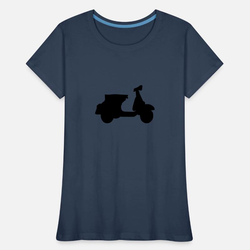 Motorroller Roller Blechroller Schaltroller Frauen Premium Bio T-Shirt