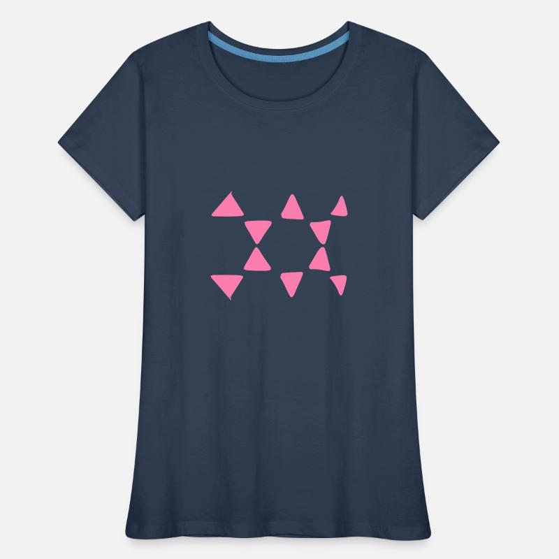 Triangular Pattern Triangular Shapes Women's Premium Organic T-Shirt