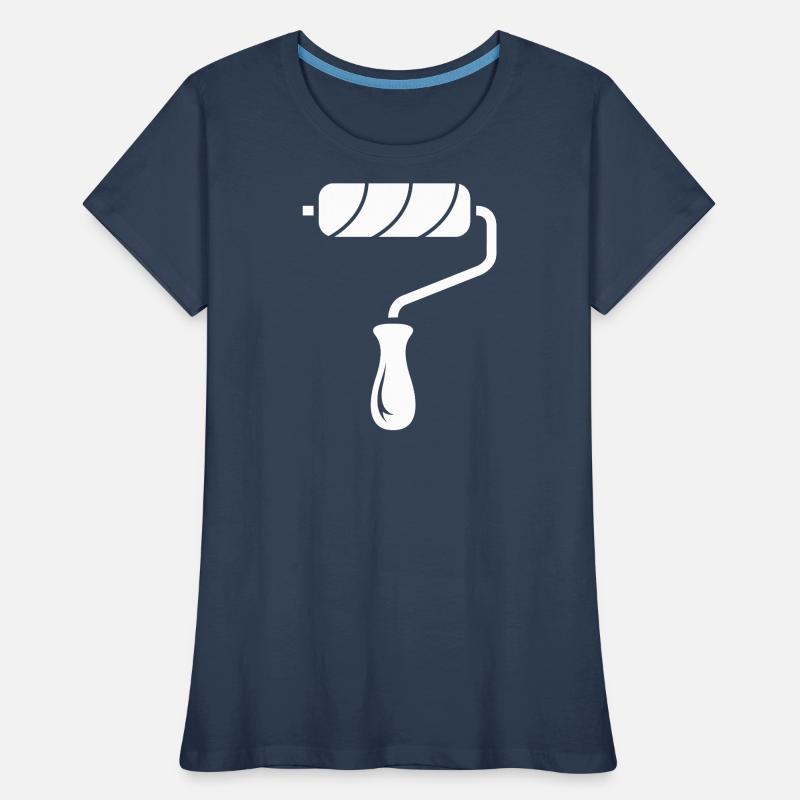 Tools Icon Painter Painter Roll Paints Painter Women's Premium Organic T-Shirt