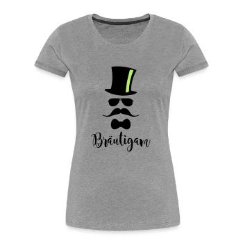 JGA Bräutigam Junggesellenabschied Ehe Hochzeit - Frauen Premium Bio T-Shirt - Navy - Vorne - Mia (176cm)
