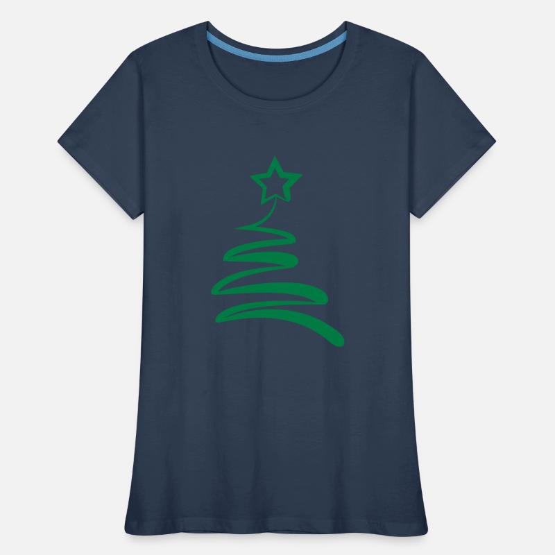 Weihnachtsbaum Frauen Premium Bio T-Shirt