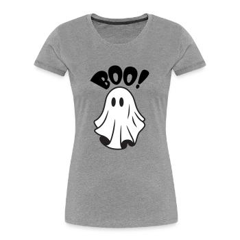 Adorable Ghost Halloween | BOO for Horror Night - Women's Premium Organic T-Shirt - navy - Front - Mia (176cm)