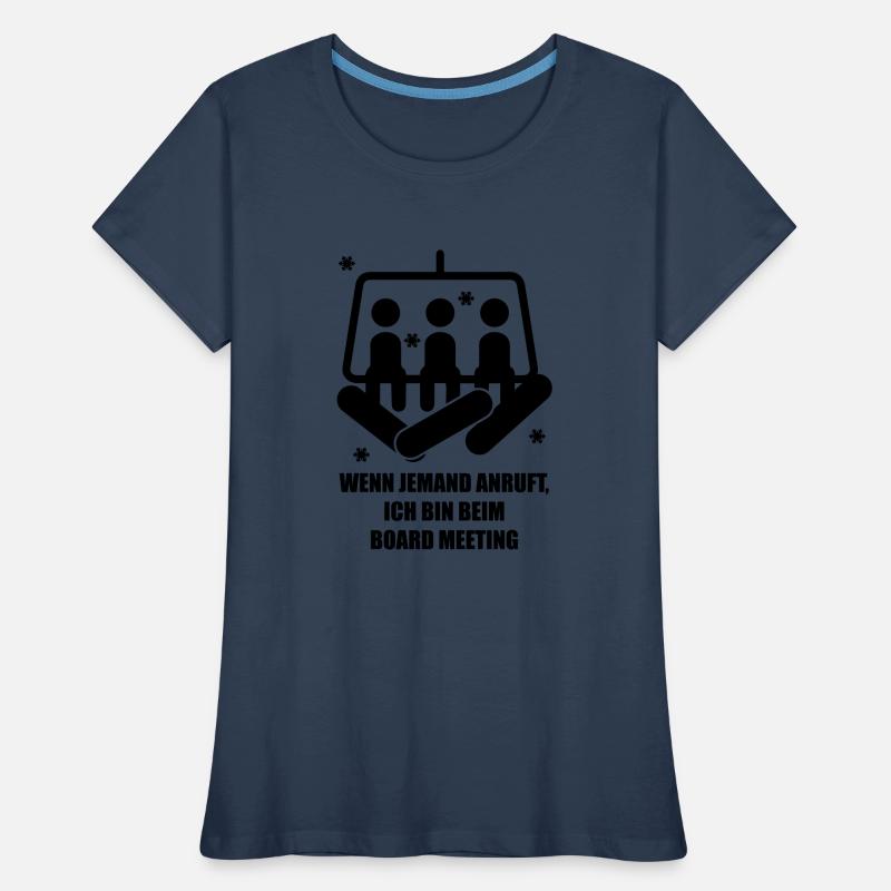 snowboard T-shirt bio Premium Femme