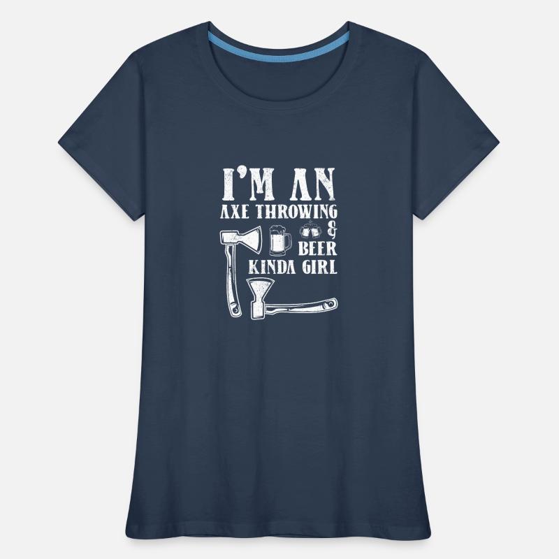 Axe throw axe throwing Women's Premium Organic T-Shirt