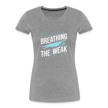 Nageurs nageurs - T-shirt bio Premium Femme - bleu marine - Devant - Mia (176cm)