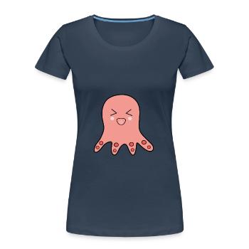 Octopus Marine Animals - Women's Premium Organic T-Shirt - navy - Front - Mia (176cm)