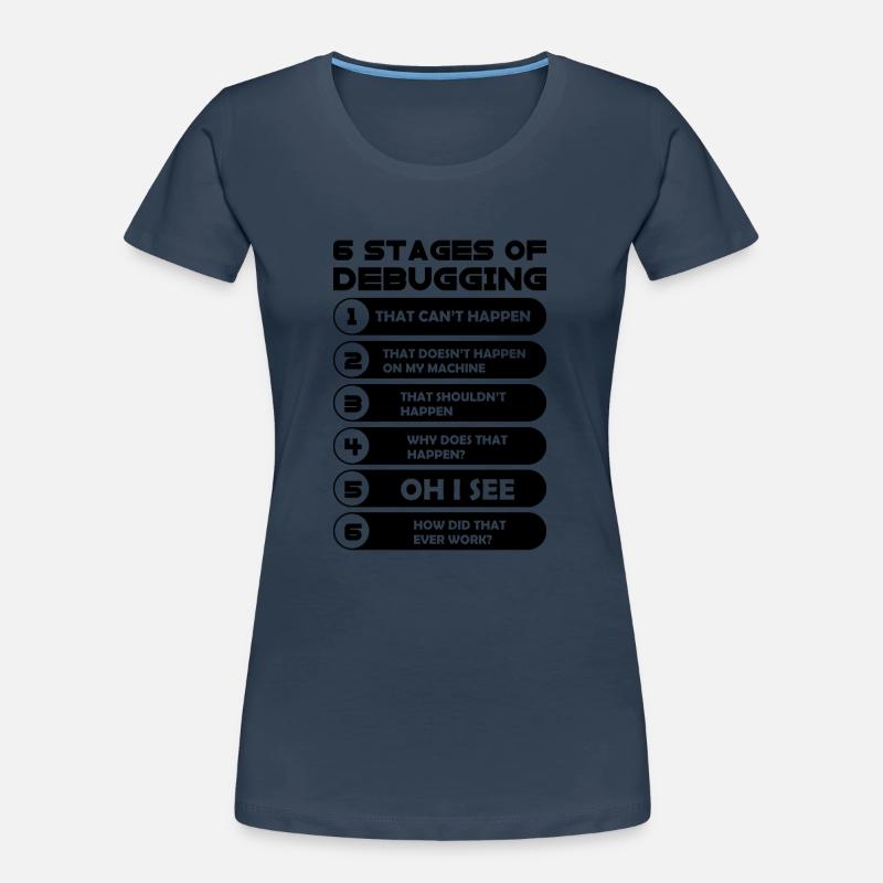 Programming - Women's Premium Organic T-Shirt - navy