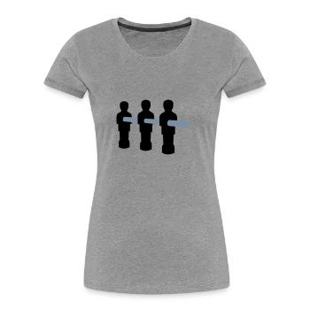 Foosball - Women's Premium Organic T-Shirt - navy - Front - Mia (176cm)