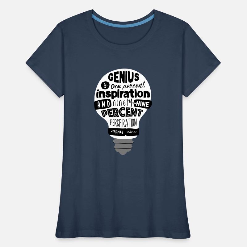 devis | Thomas Edison T-shirt bio Premium Femme