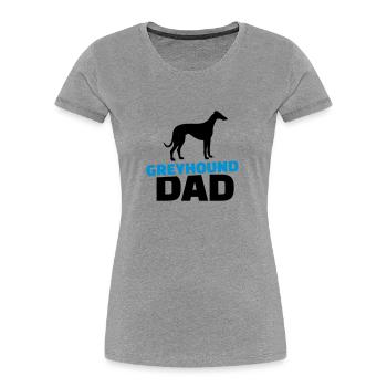 Windhund - Frauen Premium Bio T-Shirt - Navy - Vorne - Mia (176cm)