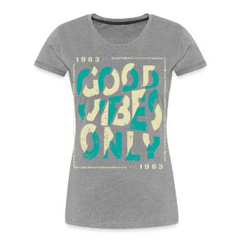 1983 Anniversaire 1983 Millésime 1983 Cadeau 1983 - T-shirt bio Premium Femme - bleu marine - Devant - Mia (176cm)
