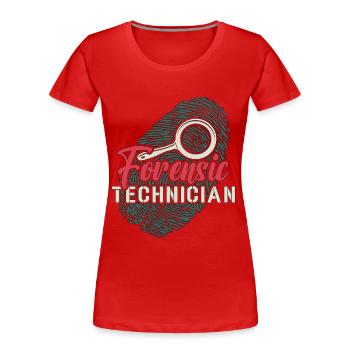 Sciences judiciaires Technicien judiciaire en criminologie - T-shirt bio Premium Femme - bleu marine - Devant - Mia (176cm)
