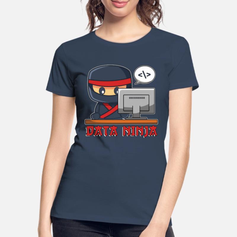 Data Mining Data Ninja Programmer Machine Learning Frauen Premium Bio T-Shirt