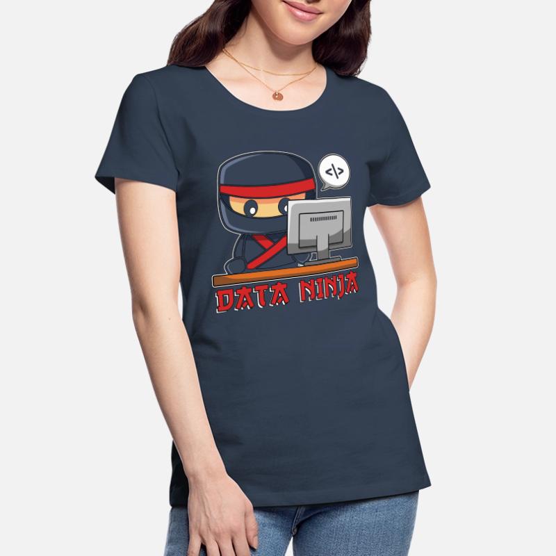 Data Mining Data Ninja Programmer Machine Learning Frauen Premium Bio T-Shirt