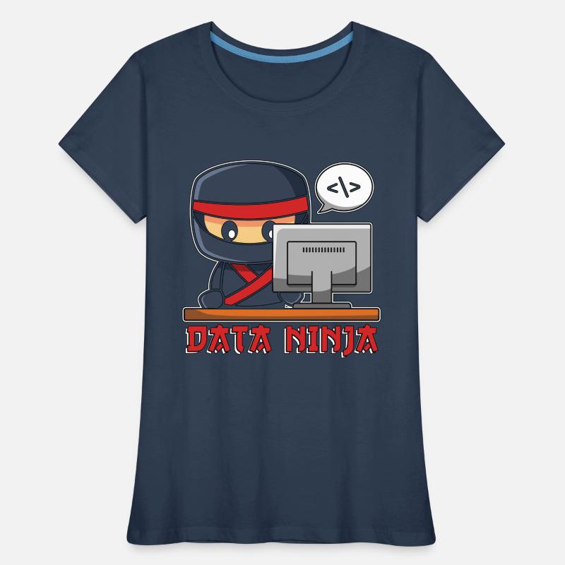 Data Mining Data Ninja Programmer Machine Learning Frauen Premium Bio T-Shirt