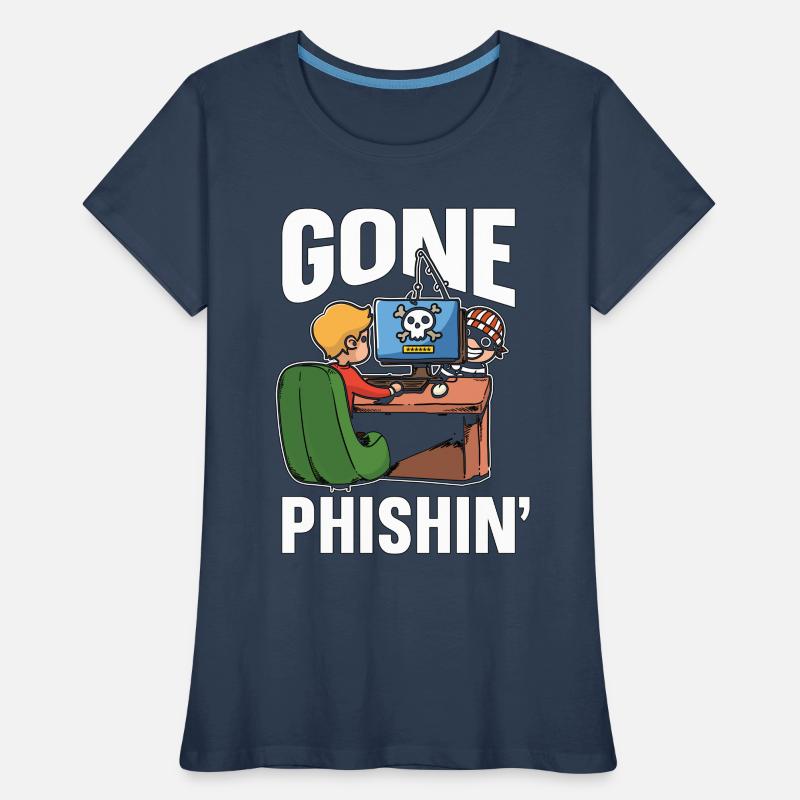 Cybersecurity Gone Phishin' Programming Analyst Women's Premium Organic T-Shirt