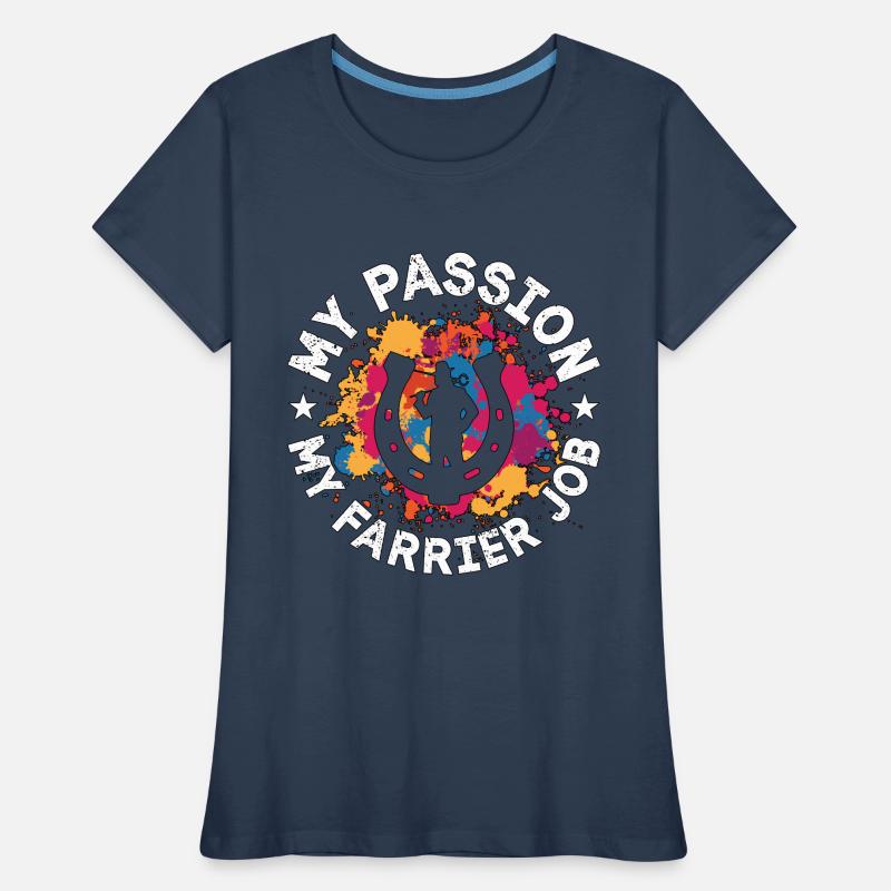 Maréchal-ferrant Ma passion Mon métier de maréchal-ferrant Forgeron T-shirt bio Premium Femme