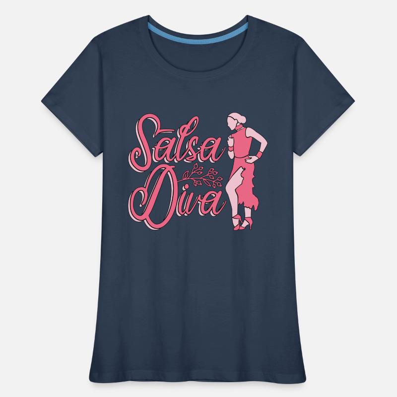 Salsa Dance Salsa Diva Mambo Dancing Dance Sport Women's Premium Organic T-Shirt