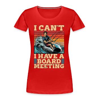 Kiteboarding I Can't I Have A Board Water Sports - Women's Premium Organic T-Shirt - navy - Front - Mia (176cm)