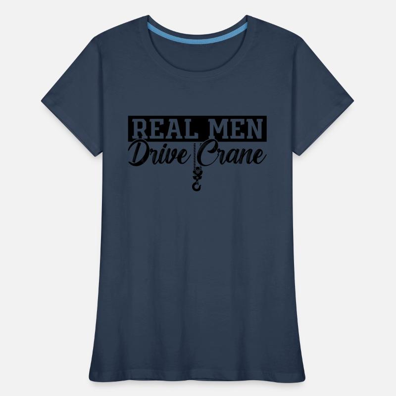 Construction worker Crane Crane driver Work Gift idea Women's Premium Organic T-Shirt