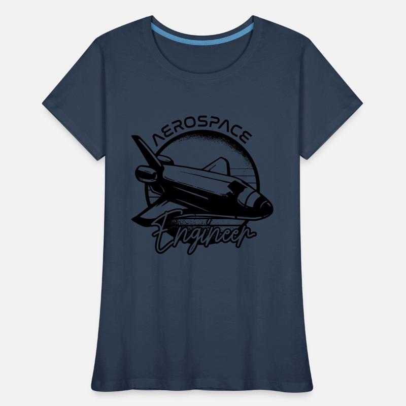 Aerospace Engineer Ship Rocket Science Space Women's Premium Organic T-Shirt