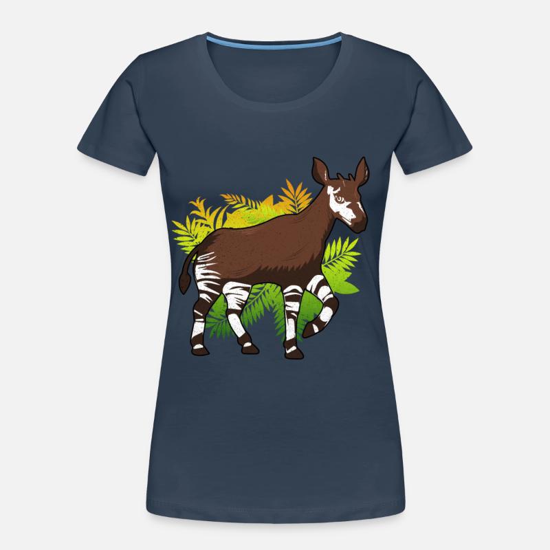 Okapi - Women's Premium Organic T-Shirt - navy