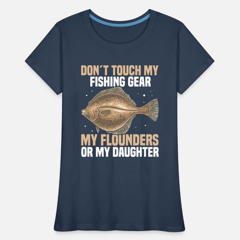 Flundern fischen oder angeln Frauen Premium Bio T-Shirt