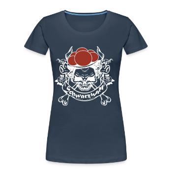 Schwarzwald - Frauen Premium Bio T-Shirt - Navy - Vorne - Mia (176cm)