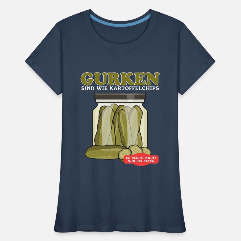 Cornichon de concombre Pickle Kukumer Cadeau de concombre T-shirt bio Premium Femme