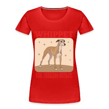 Whippet Englischer Windhund Geschenk - Frauen Premium Bio T-Shirt - Navy - Vorne - Mia (176cm)