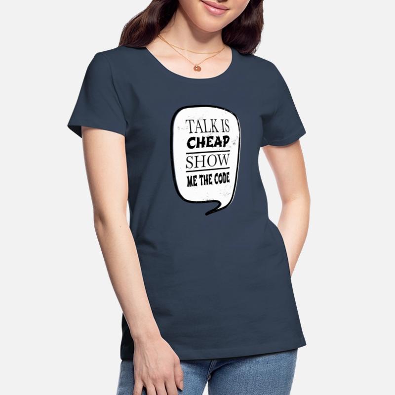 present coding software development Women's Premium Organic T-Shirt