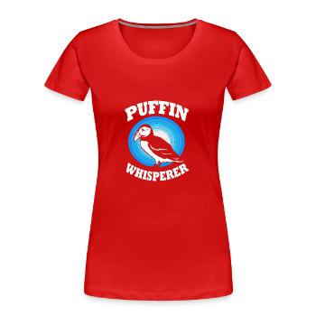 Papageientaucher Puffin - Frauen Premium Bio T-Shirt - Navy - Vorne - Mia (176cm)
