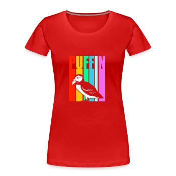 Papageientaucher Puffin - Frauen Premium Bio T-Shirt - Navy - Vorne - Mia (176cm)