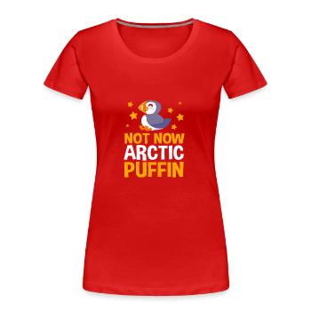 Papageientaucher Puffin - Frauen Premium Bio T-Shirt - Navy - Vorne - Mia (176cm)