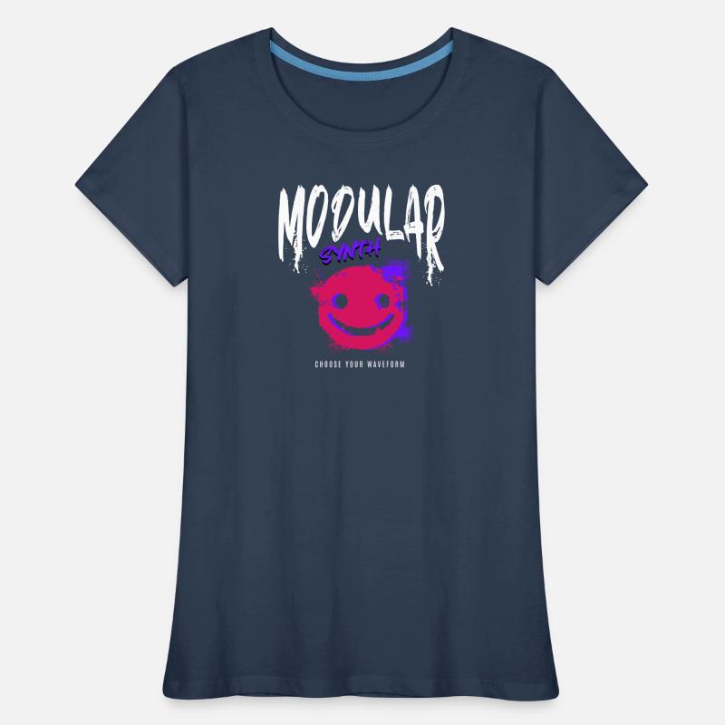 Modular Synth Synthesizer Waveform Women's Premium Organic T-Shirt